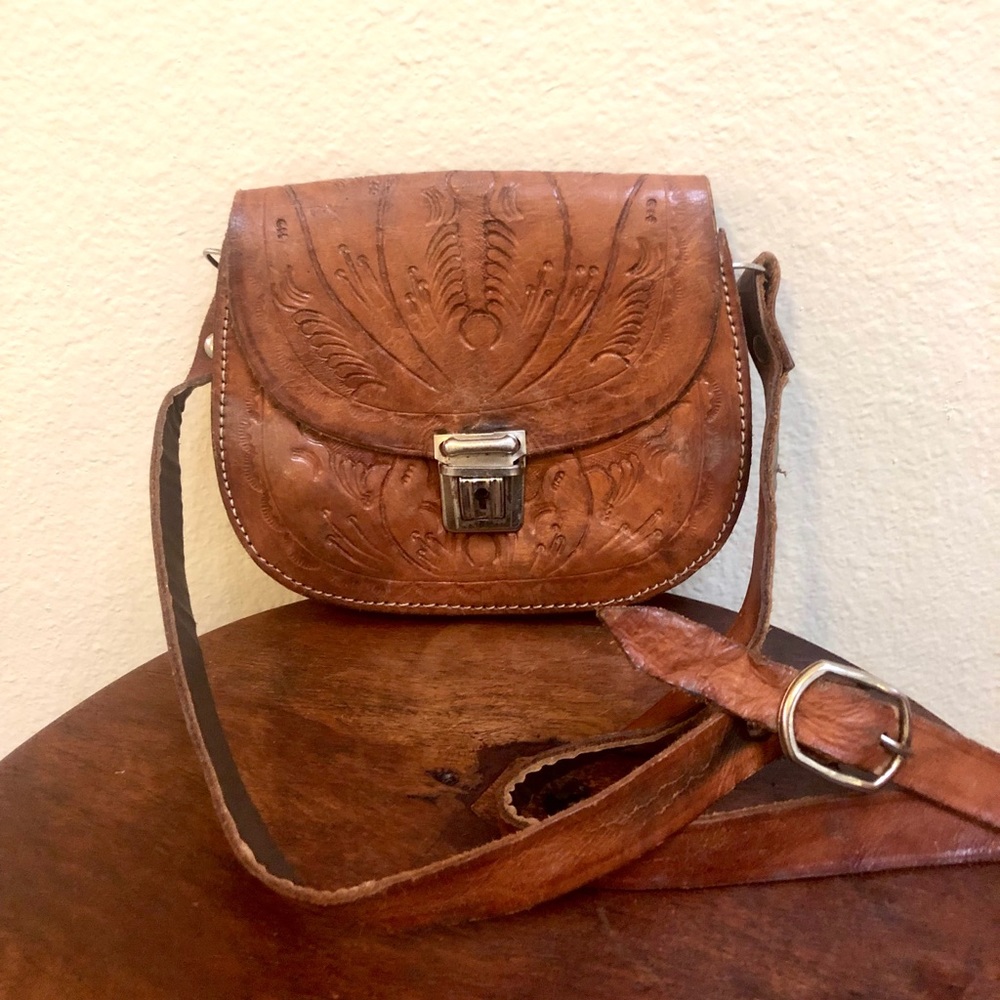 Vintage Western Leather Handbag